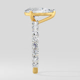 3 Ct Pear Eternity Ring