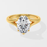 2 Ct Oval Flow Ring
