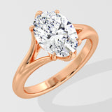 2 Ct Oval Flow Ring