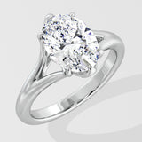 2 Ct Oval Flow Ring