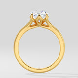 2 Ct Oval Flow Ring