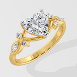 1.5 Ct Heart Willow Ring