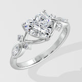 1.5 Ct Heart Willow Ring