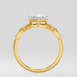 1.5 Ct Heart Willow Ring