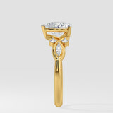 1.5 Ct Heart Willow Ring
