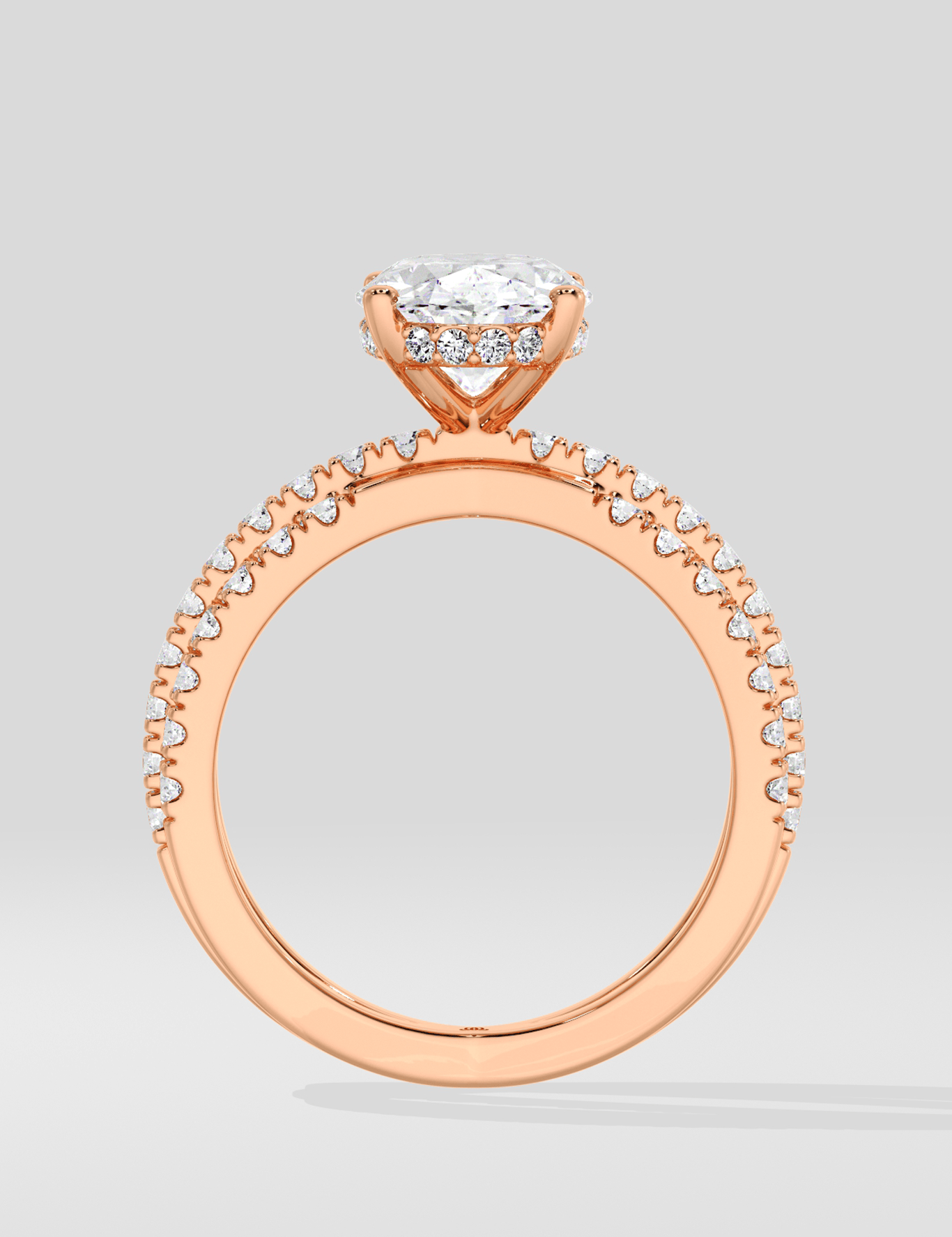 2 Ct Oval Triple Crossover Ring - House of Quadri