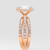 2 Ct Oval Triple Crossover Ring - House of Quadri