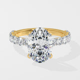 3 Ct Oval Eternal Solitaire Ring