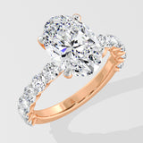 3 Ct Oval Eternal Solitaire Ring