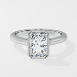 1.50 Ct Radiant Bezel Solitaire Ring