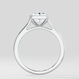 1.50 Ct Radiant Bezel Solitaire Ring