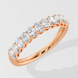 Small Oval Half-Eternity Band