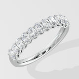 Small Oval Half-Eternity Band