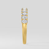 Small Oval Half-Eternity Band
