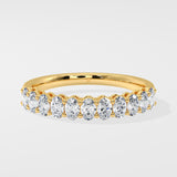Small Oval Half-Eternity Band