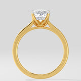 2 Ct Cushion Lotus Ring