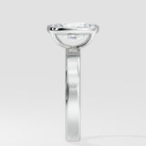 2.50 Ct Cushion Bezel Ring