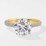 2 ct Lotus Solitaire Diamond Ring