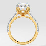 2 ct Lotus Solitaire Diamond Ring