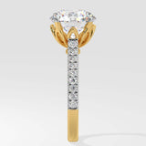 2 ct Lotus Solitaire Diamond Ring