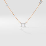 Emra Accented Solitaire Necklace House of Quadri