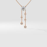 Solitaire Drop Necklace