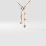 Stellar Solitaire Drop Necklace - House Of Quadri