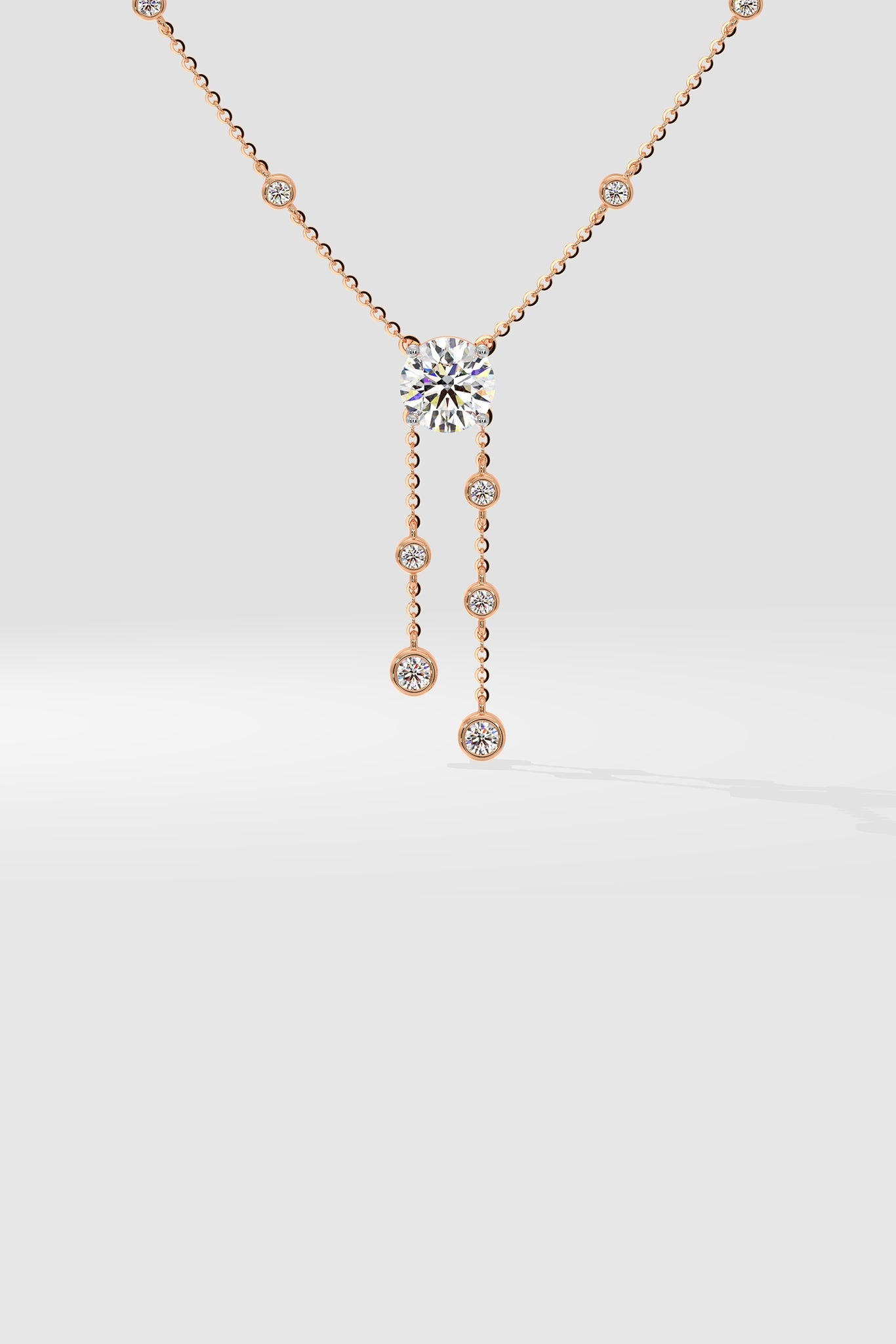 Stellar Solitaire Drop Necklace - House Of Quadri