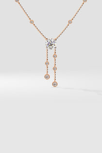 Stellar Solitaire Drop Necklace - House Of Quadri