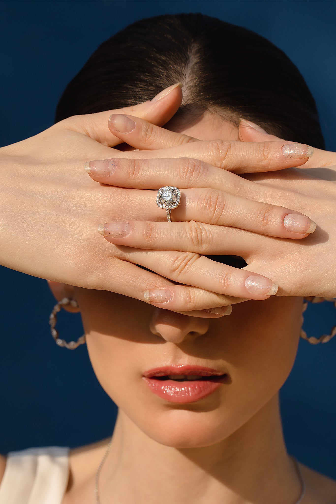 Stellar Cushion Halo 3 ct Solitaire Ring - House Of Quadri