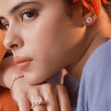 6 Ct Lotus Solitaire Studs
