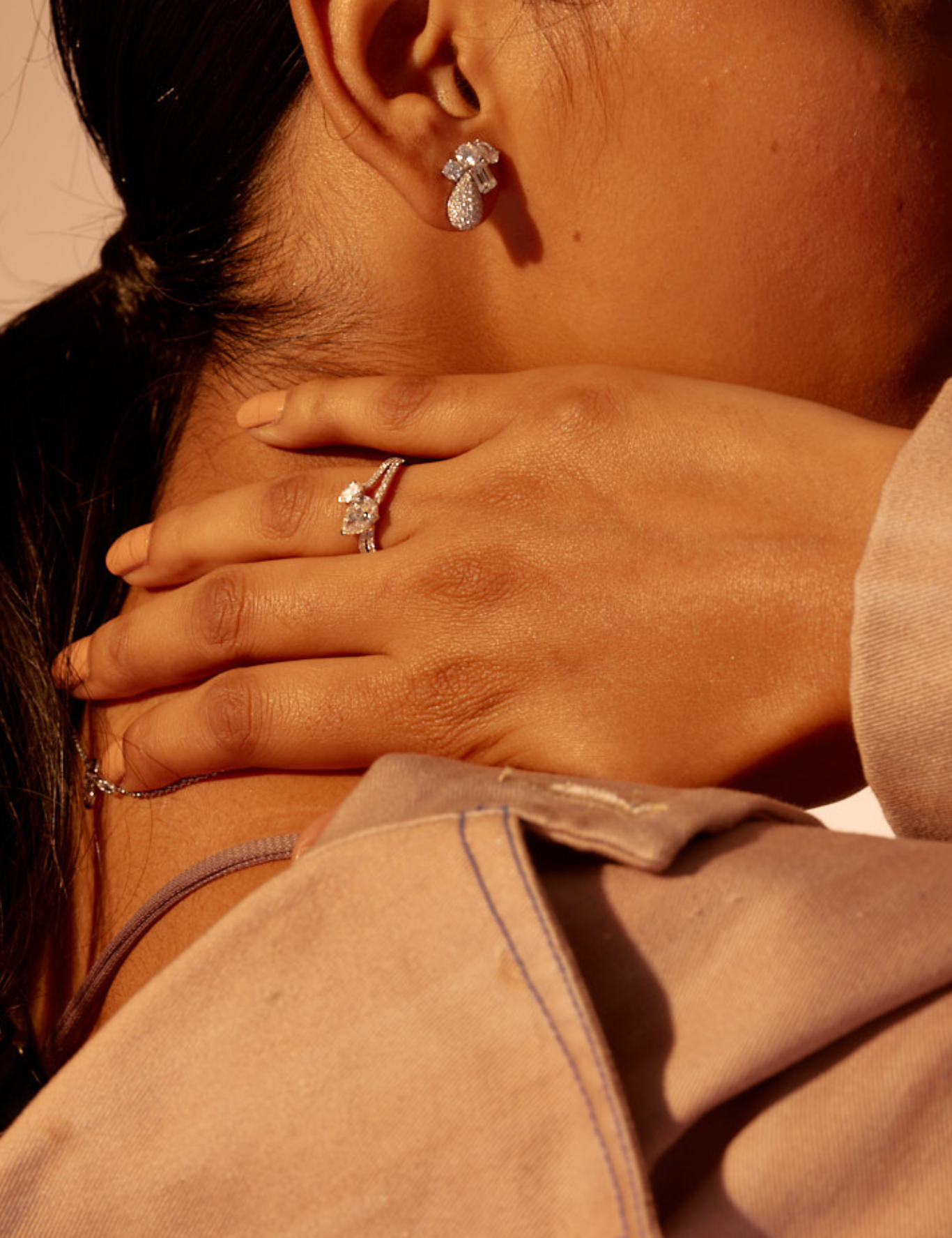 Empowered Two Pear Ring - House Of Quadri