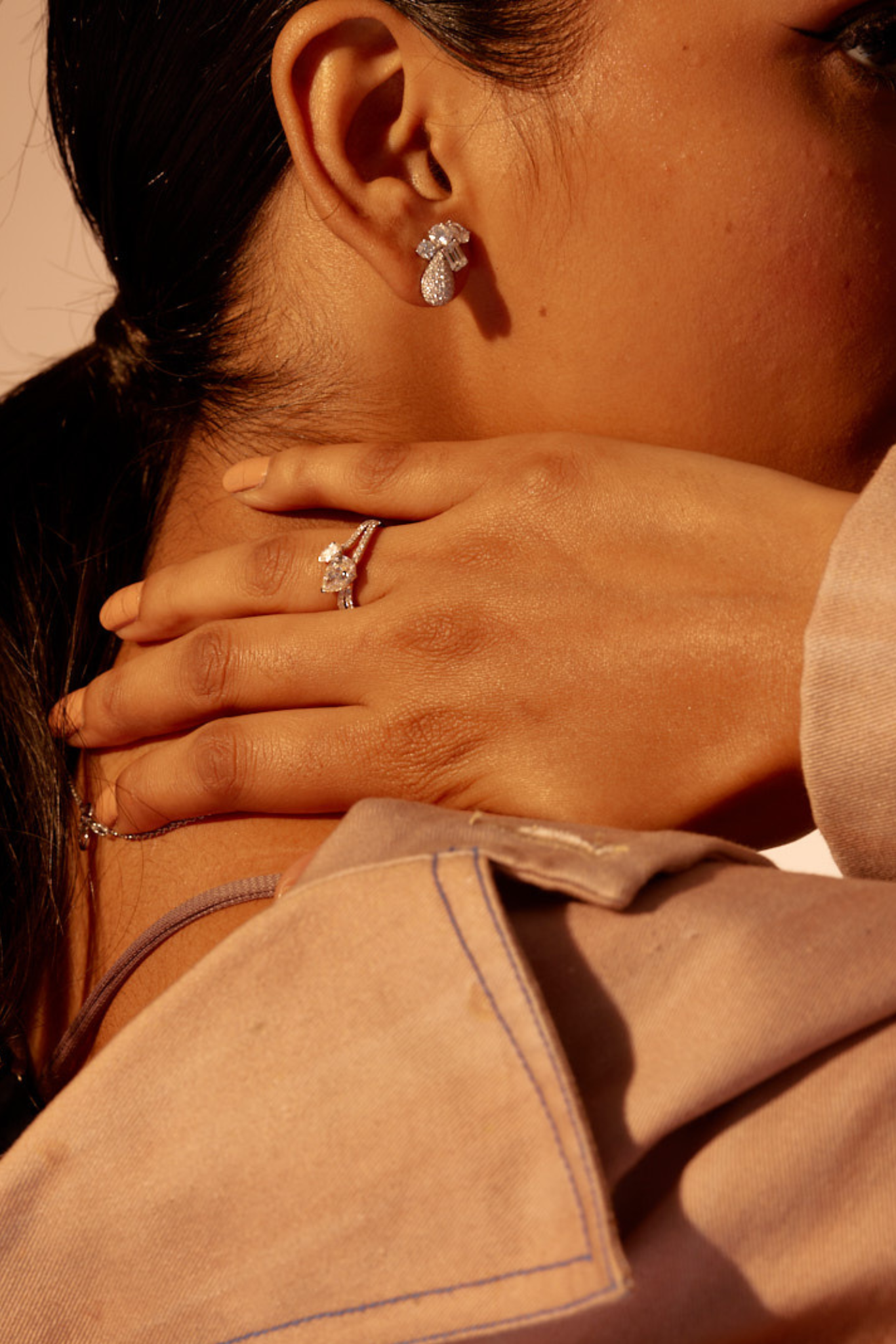 Empowered Two Pear Ring - House Of Quadri