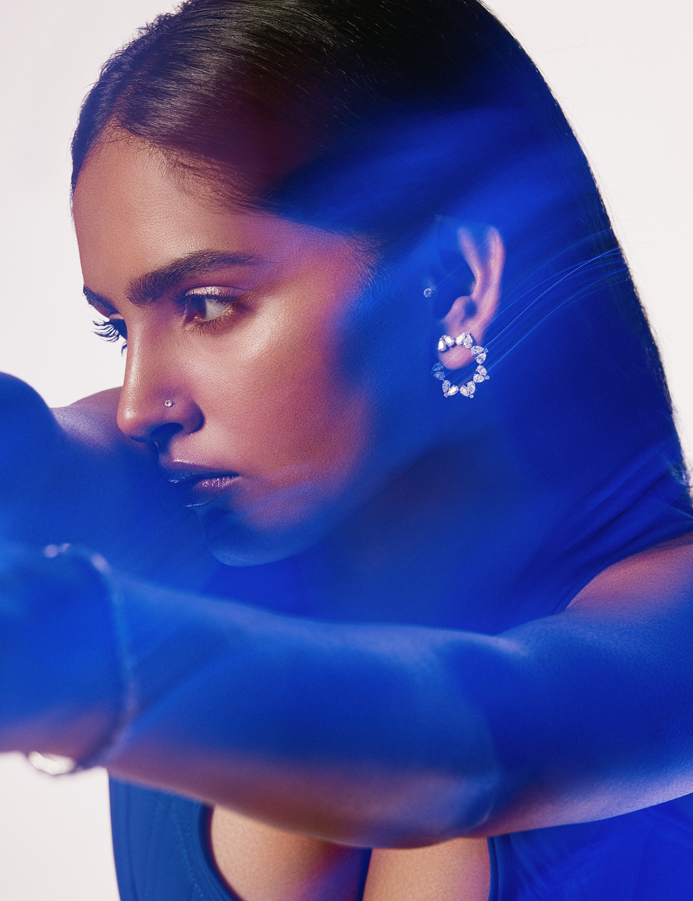 Illuminate Starlight Front Hoops - House Of Quadri