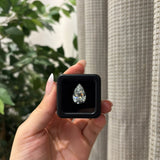 9.58 Ct Pear Cut Diamond F VS1