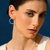 Marquise Diamond Front Hoops