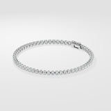 0.05 Ct Crown Tennis Bracelet