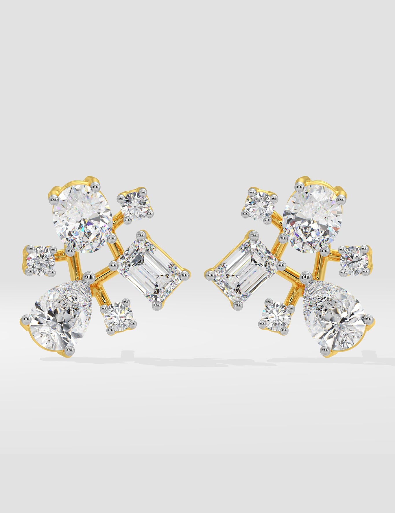 Askew Mini Cluster Studs - House Of Quadri