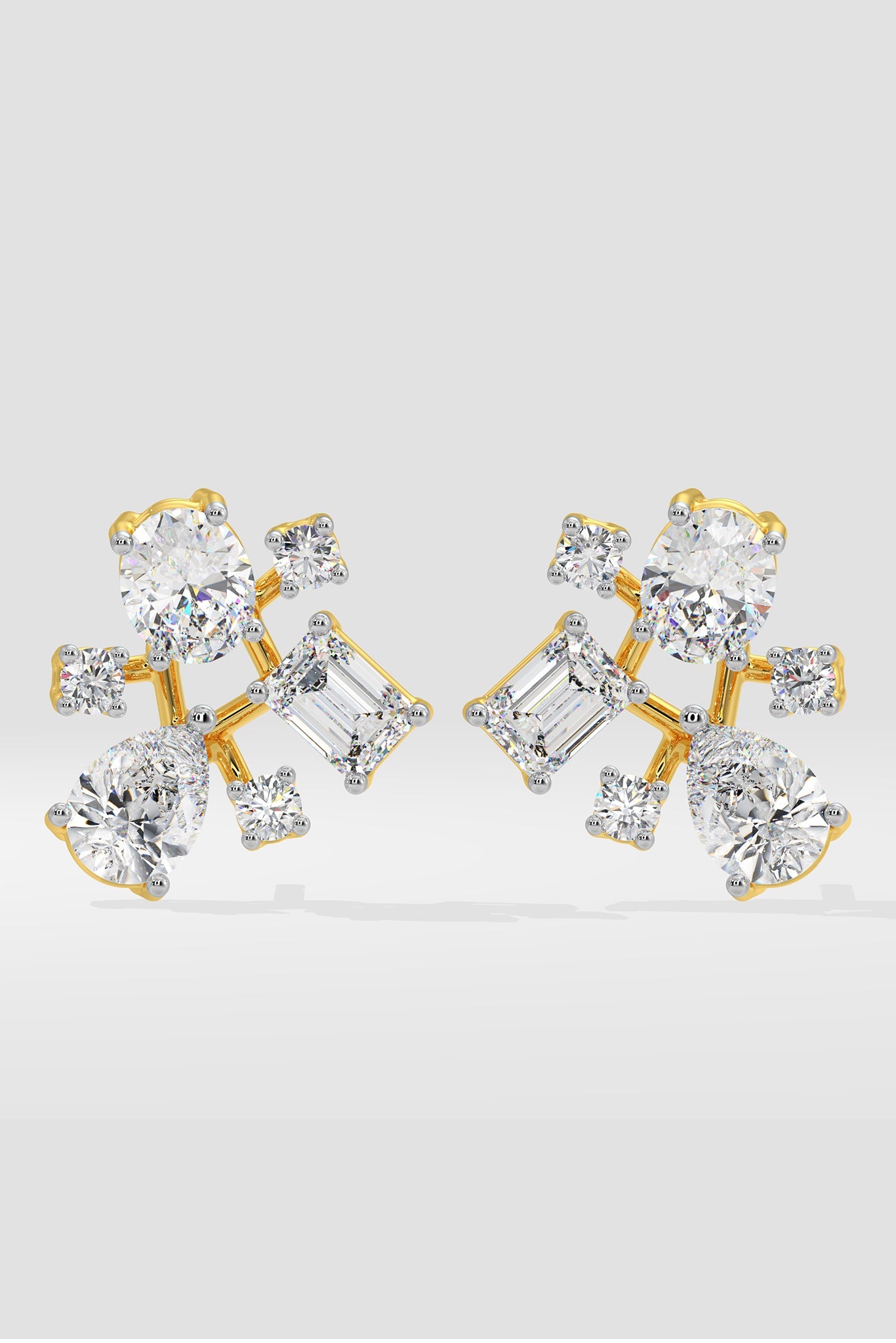 Askew Mini Cluster Studs - House Of Quadri