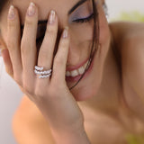 Illuminate Marquee Spiral Ring - House Of Quadri