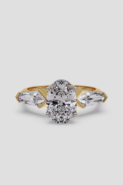 2 ct Oval Kite Ring