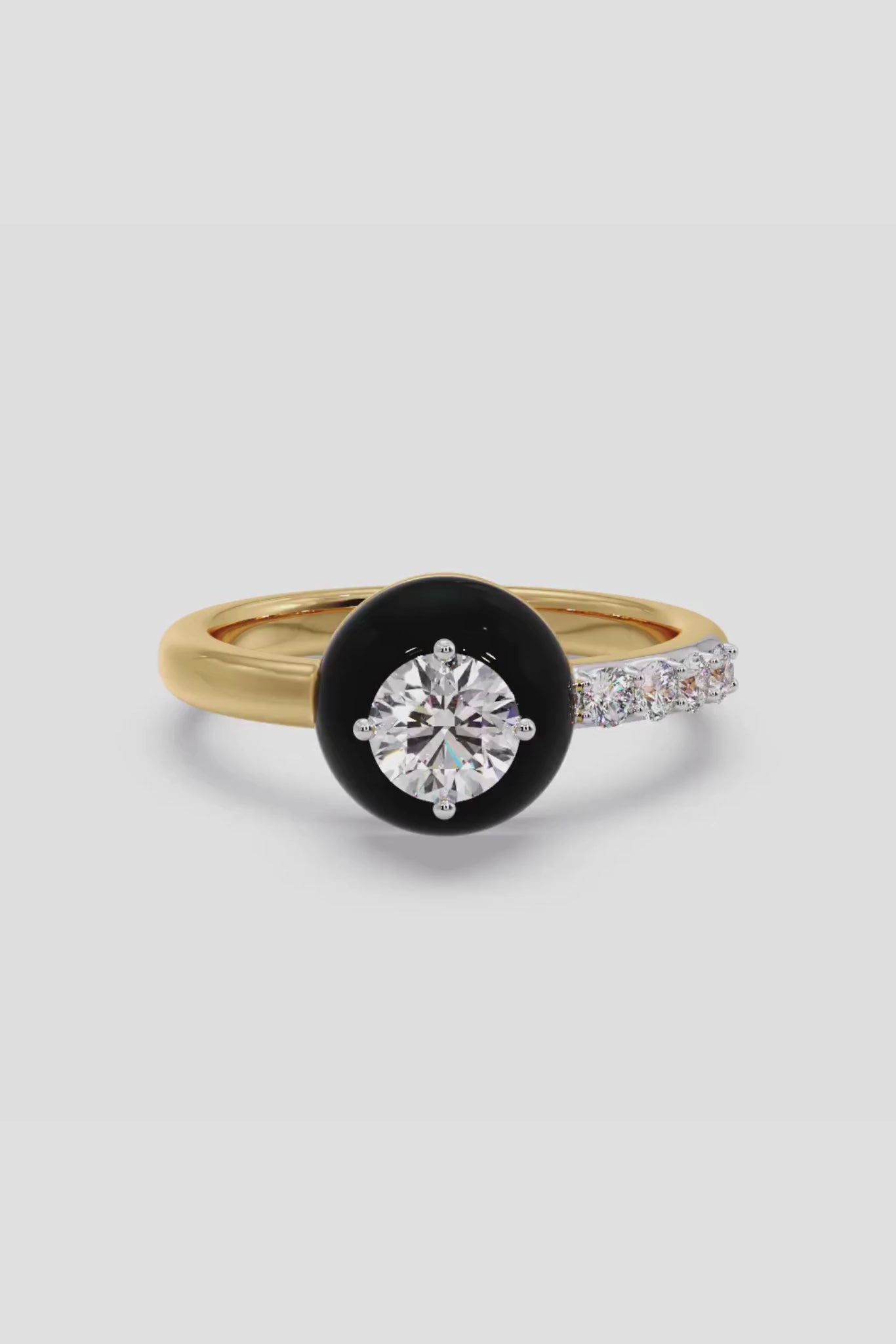 Dome Solitaire Ring