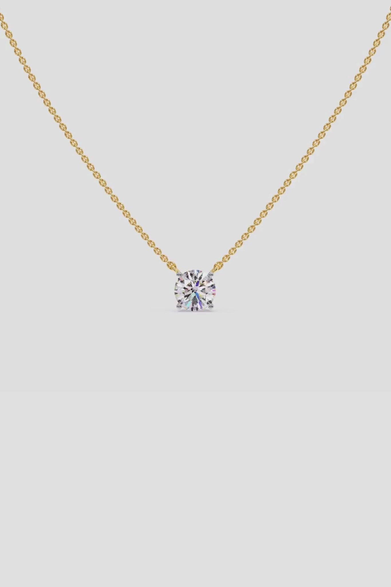 0.75 ct Solitaire Necklace