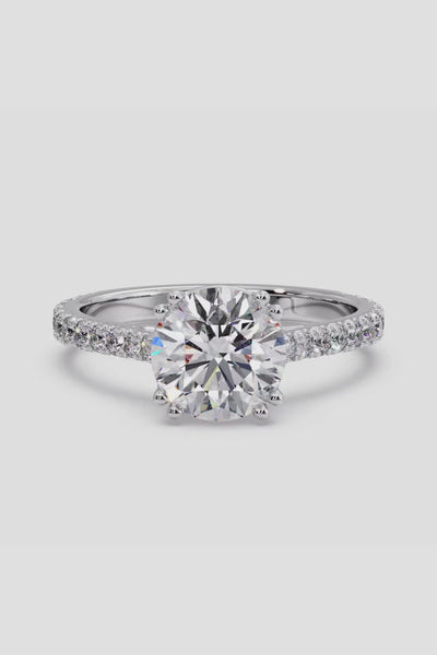 2 ct Dual Prong Solitaire Ring