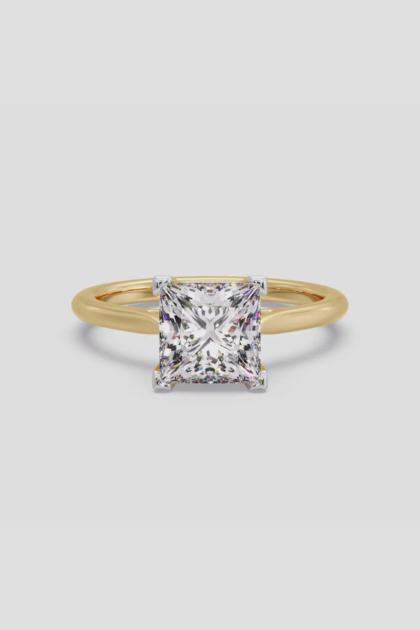 2 ct Princess Solitaire Ring