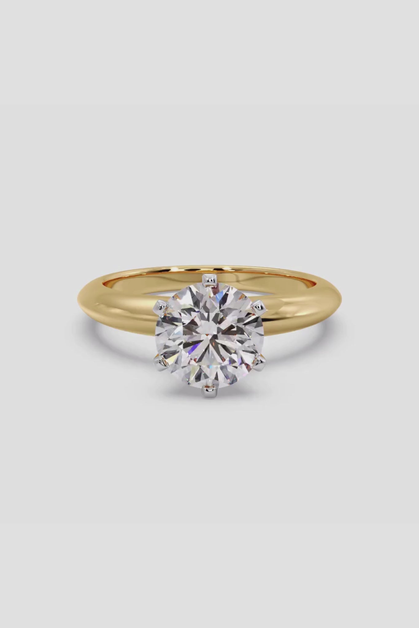 2 ct Six Prong Solitaire Ring