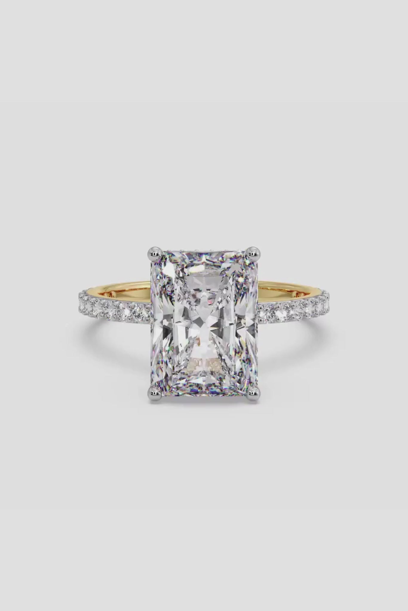 4 ct Radiant Solitaire Ring