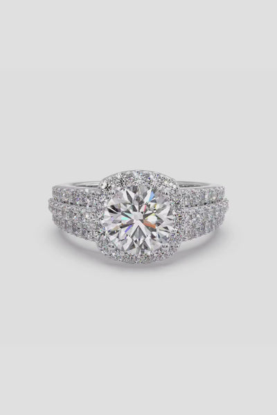 1.5 ct Bedazzle Cushion Halo Ring