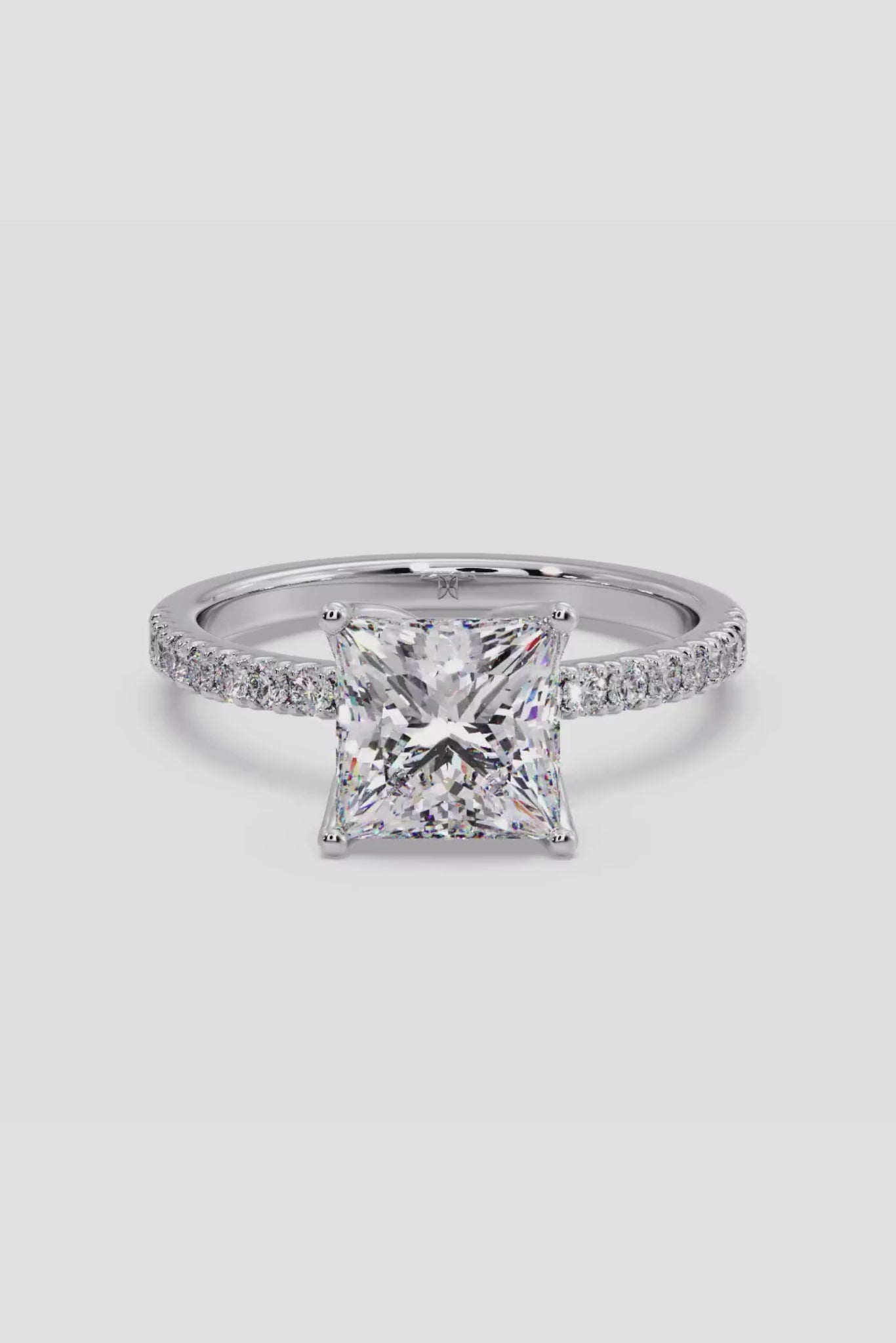 3 ct Princess Solitaire Ring