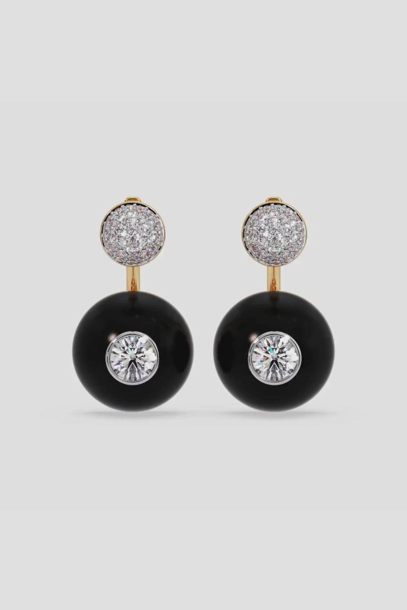 Front & Back Dome Earrings